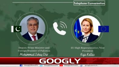 Telephone call between Ishaq Dar and Kaya Kalas, discussing the situation in the Middle East