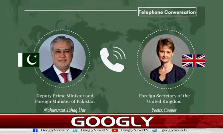 Contact of British Foreign Minister to Ishaq Dar