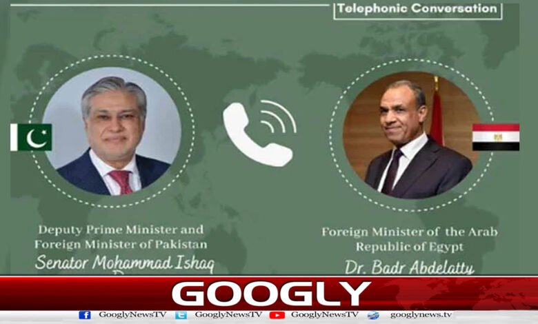 اسحاق ڈار اور مصری وزیر خارجہ کا ٹیلیفونک رابطہ، خطے کی صورت حال پر تبادلہ خیال 1 Ishaq Dar and Egyptian Foreign Minister hold telephone conversation, discuss regional situation