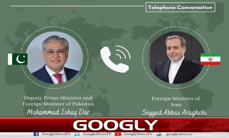Ishaq Dar's telephonic contact with Iranian Foreign Minister, discussion on regional situation