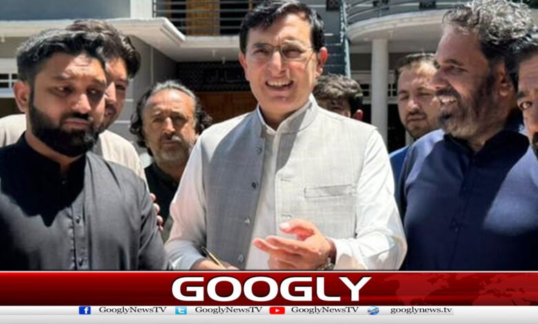 Barrister Gohar arrives in Skardu for election campaign