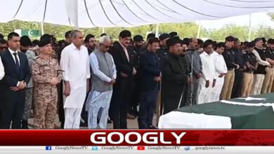 In Karachi, the funeral prayers of the soldiers of Shaheed Rangers were performed in the attack