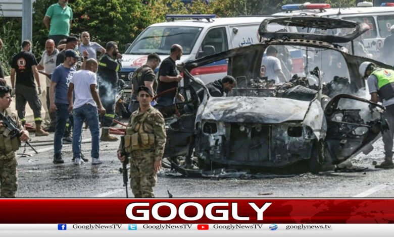 اسرائیل کالبنان میں گاڑی پرحملہ،5افراد جاں بحق 1 Israel attacks car in Lebanon, 5 killed