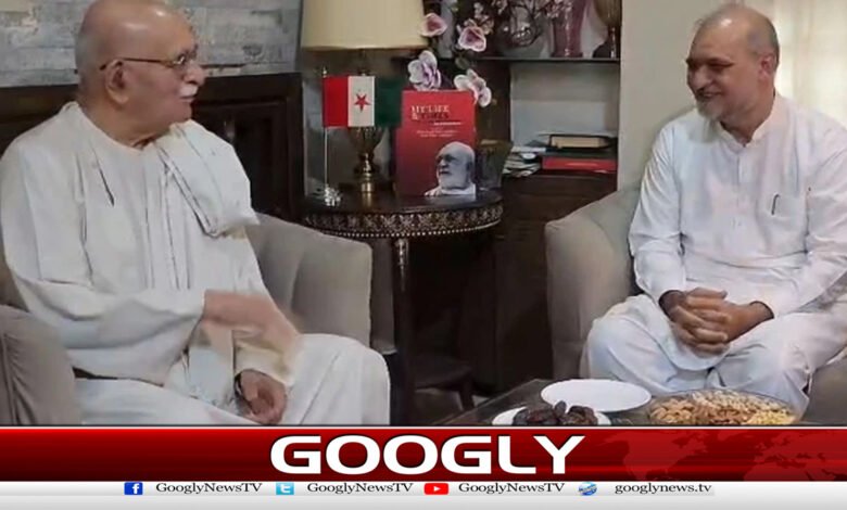 Meeting of Mahmoud Chakzai and Hafiz Naeemur Rehman, discussion on the situation of Azad Kashmir