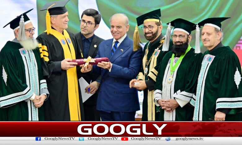 The Iranian president was awarded an honorary fellowship in Pakistan