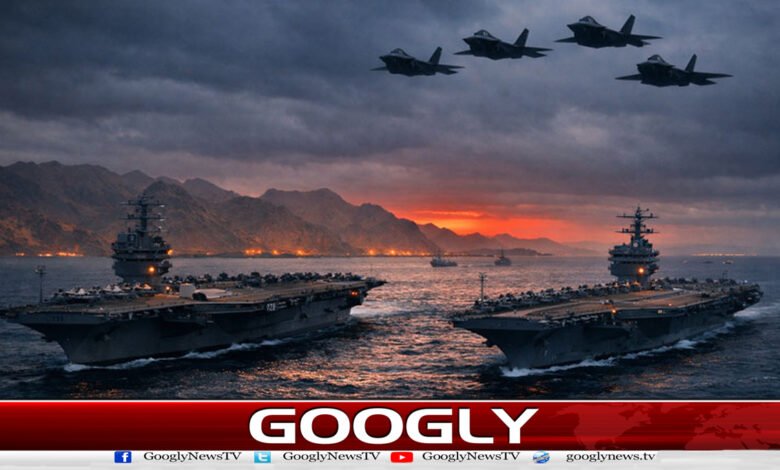 America has deployed 2 aircraft carriers Lincoln and Bush near Iran