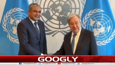 Mohsin Naqvi meets UN Secretary-General António Guterres.