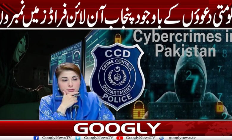 حکومتی دعوؤں کے باوجود پنجاب آن لائن فراڈز میں نمبر ون 1 CCD