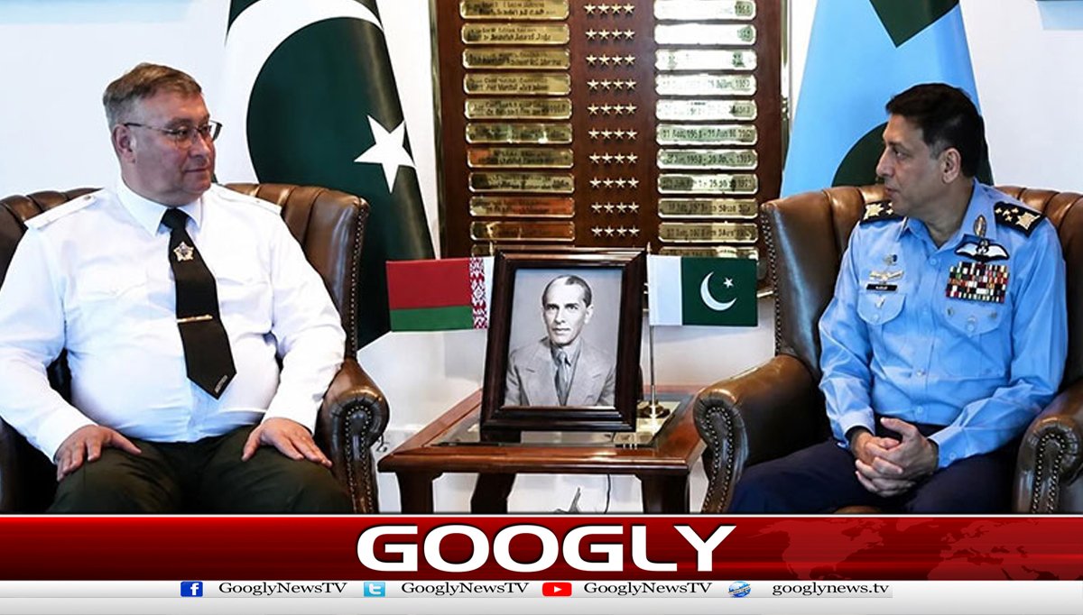 سربراہ پاک فضائیہ سے بیلاروسی چیف آف جنرل کی ملاقات