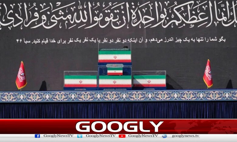 The bodies of Martyr Khamenei and his family members have been placed for public viewing.