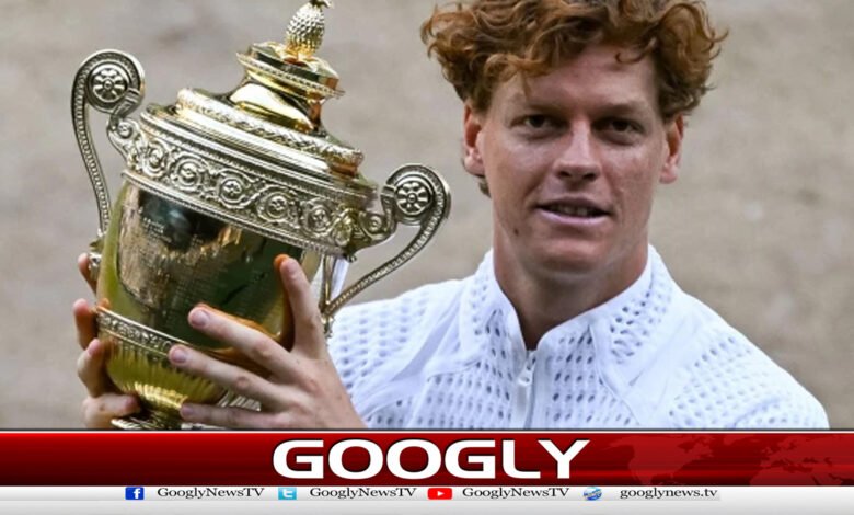 Italy's Jannik Sinner has won the Wimbledon tennis trophy.