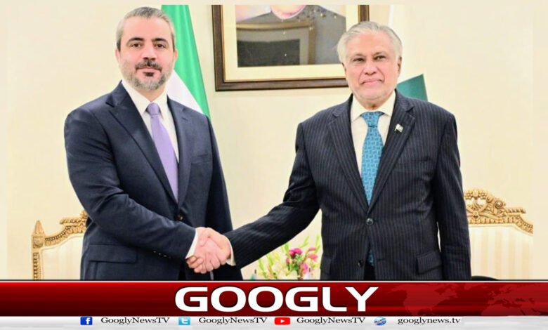 اسحاق ڈار سے شام کے وزیر خارجہ کی ملاقات، قریبی تعاون جاری رکھنے پر اتفاق 1 Syrian Foreign Minister meets Ishaq Dar, agrees to continue close cooperation
