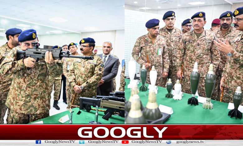 فیلڈ مارشل کا آرڈیننس فیکٹری واہ کا دورہ، پیداواری صلاحیتوں کا جائزہ لیا 1 Field Marshal visits Ordnance Factory Wah, reviews production capabilities