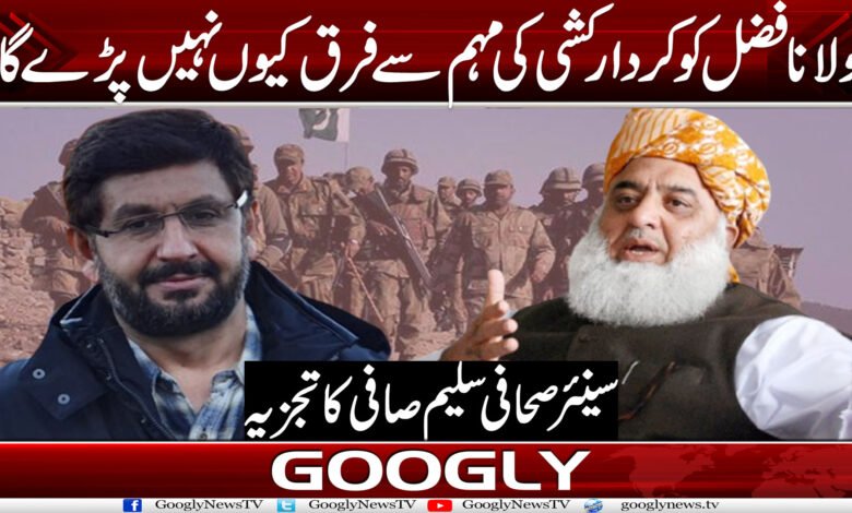 مولانا فضل کو کردار کشی کی مہم سے فرق کیوں نہیں پڑے گا؟ 1 safia