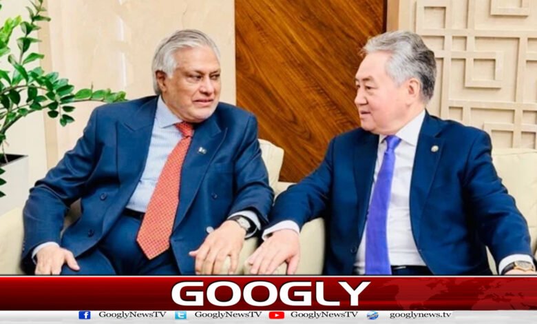 Ishaq Dar meets Kyrgyzstan's Foreign Minister, agrees to enhance bilateral relations