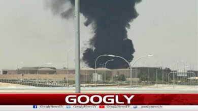 Powerful explosions near King Khalid International Airport, Saudi Arabia.