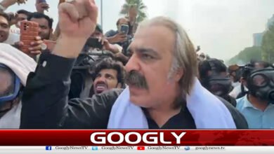 Ali Amin Gandapur supports the long march