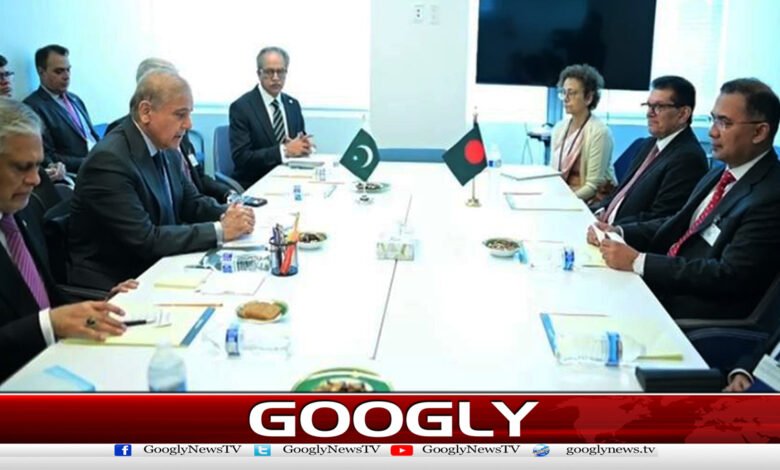 Important meeting between the Prime Ministers of Pakistan and Bangladesh in New York.