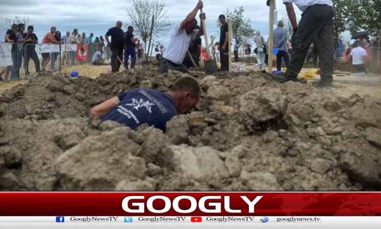 ہنگری میں قبریں کھودنے کا منفرد مقابلے کاانعقاد 1 Unique grave-digging competition held in Hungary