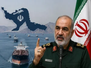 ایرانی پاسداران کی امریکی جنگی جہازوں کو آبنائے ہرمز سے دور رہنے کی وارننگ