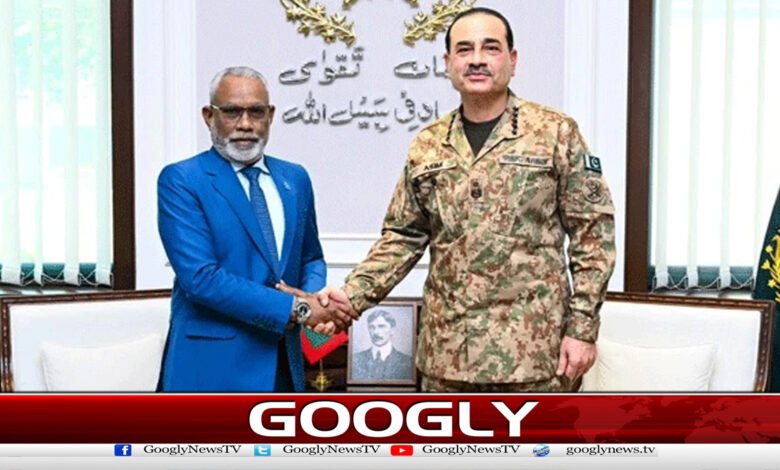 Meeting between the Speaker of the Maldives Parliament and General Syed Asim Munir.