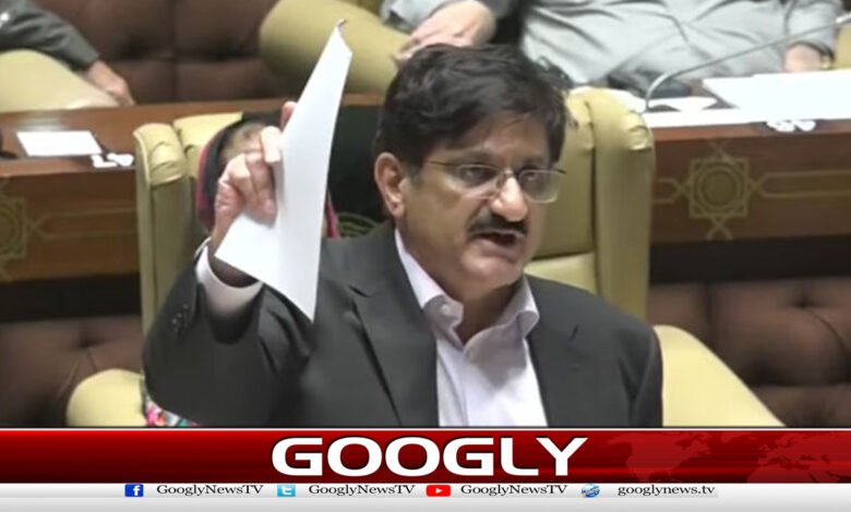 Even the National Assembly cannot discuss the division of Sindh, Murad Ali Shah