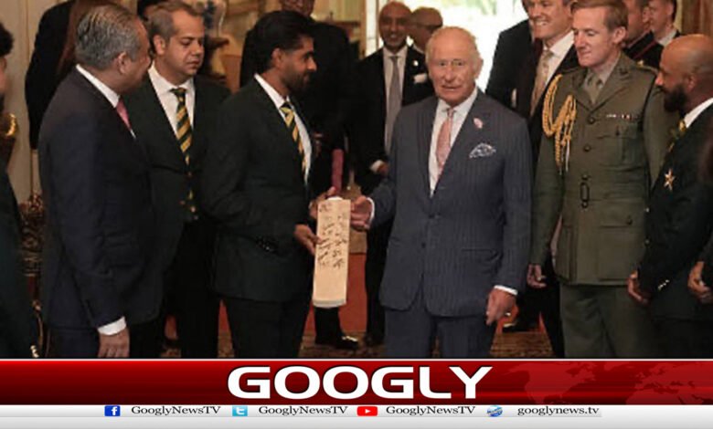 National cricket team gifts special bat to British King Charles