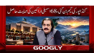 گنڈاپور کی گیم بن گئی، 68 اسمبلی اراکین کی حمایت حاصل 2 Gandapur’s position is secured; he has the support of 68 assembly members.
