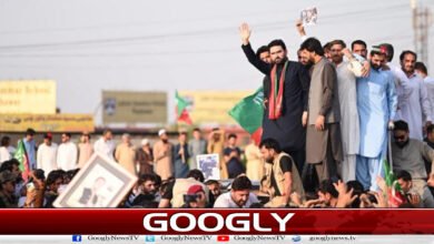 PTI's long march has reached Karak from Lakki Marwat.
