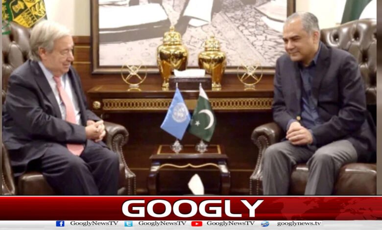 Mohsin Naqvi meets UN Secretary-General; regional situation discussed.