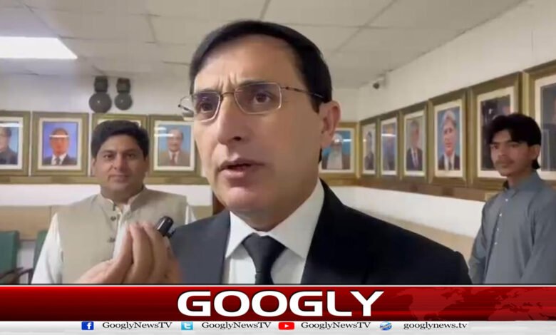 عمران خان کی سلاخوں کے پیچھے سے ویڈیو ریکارڈ کرانے کی محسن نقوی کی بات درست ہے : بیرسٹر گوہر 1 Mohsin Naqvi’s suggestion to have a video recorded of Imran Khan from behind bars is valid: Barrister Gohar