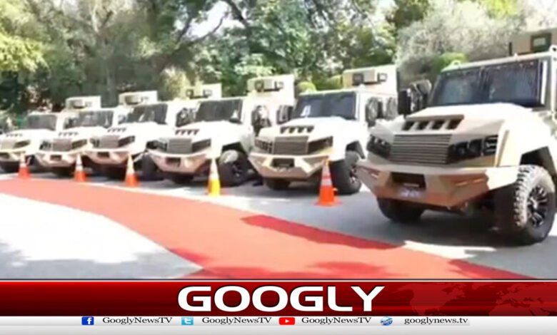 The federal government has handed over 10 armored vehicles to Khyber Pakhtunkhwa.