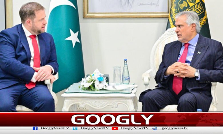 Meeting between Ishaq Dar and British Minister of State Stephen Doughty