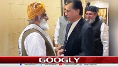 Government negotiating committee, led by the Speaker, meets Maulana Fazlur Rehman.