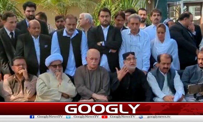 متحدہ اپوزیشن کا گورنرراج،ایمرجنسی کیخلاف مشترکہ جدوجہدکااعلان 1 United opposition announces joint struggle against Governor's Rule and emergency.