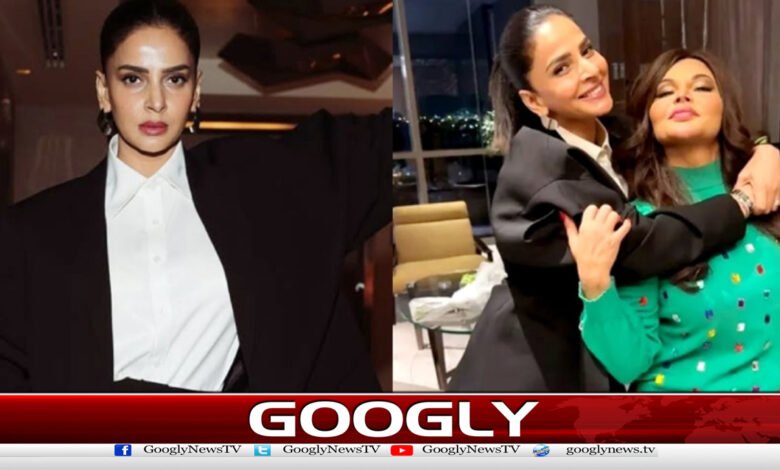 راکھی ساونت کی صبا قمر سے ملاقات 1 Rakhi Sawant meets Saba Qamar.