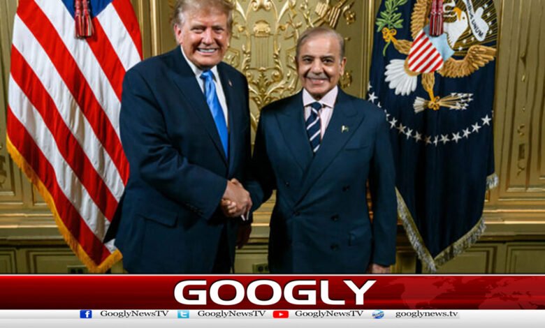 The White House has released photos of the meeting between Trump and Shahbaz Sharif.